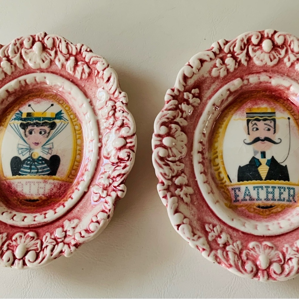 Ceramic decorative portrait
